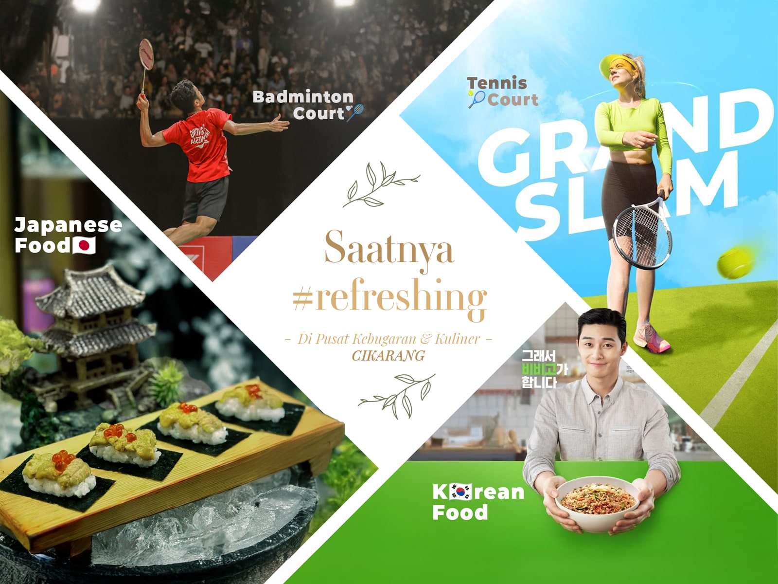 Saatnya #refreshing ✨🌱 Pusat Kebugaran dan Kuliner di Cikarang